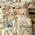 Axyaa Soft Skin-friendly Bedding Set with Duvet Cover, Bedsheet, Pillowcases