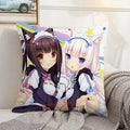 Axyaa Kawaii Cushion Cover 45 × 45: Decorative Pillowcase for Home, Car, Bed - 50x50 Size