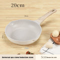 Axyaa Ceramic Non-Stick Wok Pan for Induction and Gas Stoves