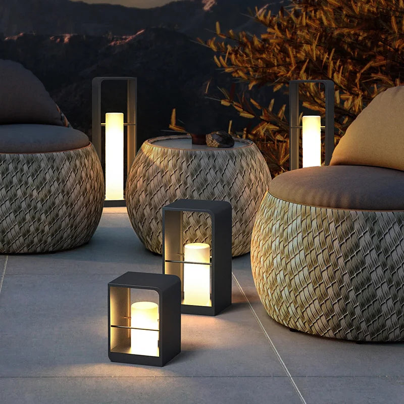 Axyaa Solar Pathway Lights: Waterproof LED Landscape Decor for Yard, Patio, Walkway