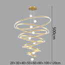 Axyaa Nordic Home Decoration Stair Chandelier Living Room Bedroom Dining Room Pendant Lights Ceiling Light Indoor Lighting