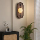 Natural Marble Wall Light Coffee Metal Sconce, 3000K Soft Warm Glow, Axyaa Brand