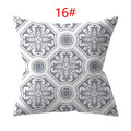 Axyaa 18" Sliver Grey Geometry Striped Pillowcase Home Decor Pillow Cover