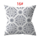 Axyaa 18" Sliver Grey Geometry Striped Pillowcase Home Decor Pillow Cover