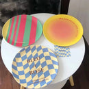 Axyaa Bamboo Fiber Plate - Cute Nordic Style Cartoon Tableware for Breakfast or Dessert