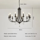 Axyaa Black Metal Crystal Chandelier Living Room LED Lamparas Home Lighting
