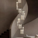 Axyaa Modern Staircase Chandeliers LED Pendant Light for Living Room Decor