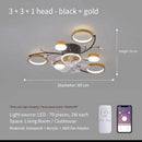 Axyaa Starry Sky Fan Ceiling Lamp: Elegant, Romantic, Silent for Living/Dining/Bedroom