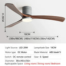 Axyaa 38-Inch Modern Simplicity Ceiling Fan with Lights & Remote Control