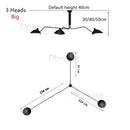 Axyaa Mouille Ceiling Lamp 3/6-Head Spider Pendant Light for Home Decor