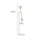 Axyaa Glass Ball Vertical Chandelier - Nordic Geometric Pendant Light