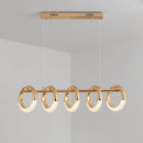 Axyaa Gold Ring LED Pendant Chandelier Ceiling Light Nordic Designer Fixture