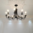 Axyaa Retro Industrial Chandelier for European Country Decor in Living Room Bedroom