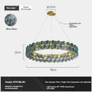 Axyaa Luxury Glass Chandelier: Modern Design for Living Room, Bedroom, Hotel, Bar Counter