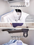 Axyaa Telescopic Wardrobe Hanger Rack - Adjustable Clothes & Trouser Organiser
