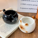 Axyaa Cat Design Ceramic Coffee Cup for Girls - Cute & Creative Water Cup