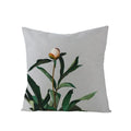 Axyaa Green Leaf Linen Pillow Cover - Stylish Sofa Decor & Home Accent