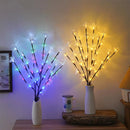 Axyaa Fiber Optic Branch Light: Battery-Powered Garden Decor, Party, Christmas, Home Lighting