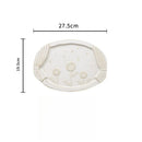 Axyaa French Embossed Plate - Elegant Western Dish for Pasta, Salad, and Desserts