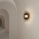 Axyaa Smoke Gray Glass Chandelier Modern Nordic Minimalist Wall Lamp