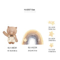 Boho Rainbow Bear Nursery Wall Decals by Axyaa