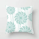 Axyaa Mint Green Geometric Print Lumbar Pillowcase