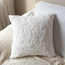 Axyaa Rabbit Fur Cushion Cover: Soft Plush 45x45cm for Cozy Home Decor