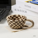 Axya Irregular Chessboard Coffee Mug Set