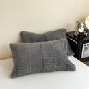 Soft Plush Blanket & Pillowcase Set Lightweight Warm Fleece Throws for Bed or Sofa by Axyaa