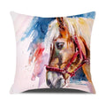Axyaa Cartoon Animals Portrait Cushion Cover 45x45cm