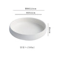 Axyaa Circular Ceramic Salad Plate Set for Molecular Cuisine and Steaks