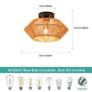 Axyaa Boho Chic E27 Ceiling Light for Living Room, Bedroom, Dining Area, Hallway