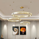 Axyaa Circular Ring Chandelier Pendant Light for Living Dining Bedroom Home Decor