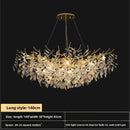 Axyaa Luxury Villa Crystal Pendant Chandelier.