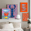 Axyaa Marine Animals Canvas Prints for Modern Home Decor