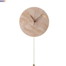 Axyaa Wabi Sabi LED Wall Lamps Yellow Travertine Stone Clock Stair Light