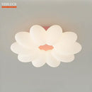 Axyaa Flower LED Ceiling Light: White Pink, 3 Light Colors