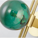 Axyaa 3-Head Blue Glass Ball Wall Lamp for Home Decor & Lighting