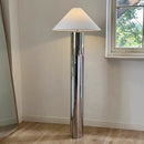 Axyaa Bamboo Hat Floor Lamp: Modern Stainless Steel, Chinese Style, Bedroom Study Decor