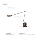 Axyaa Adjustable Swing Arm Floor Lamp Retro Modern Italian Design LED Home Decor