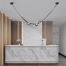 Axyaa Leather Chandelier Pendant Light for Kitchen Dining Living Room