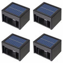 Axyaa Solar Garden Light: Adjustable Outdoor Wall Lamp for Balcony, Stair, and Fence
