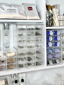 Axyaa Transparent Multi-grid Desk Organizer for Stationery, Jewelry, and Cosmetics