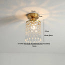 Axyaa Copper Glass LED Ceiling Light for Home Decor - Nordic Style Fixtures