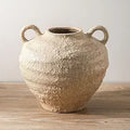 Large Farmhouse Vase with Handles by Axyaa - Handmade Rustic Decor for Home Entry