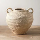 Large Farmhouse Vase with Handles by Axyaa - Handmade Rustic Decor for Home Entry