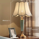 Axyaa Ceramic Table Lamp: Contemporary American Style for Living Room, Bedroom, Hotel Decor