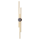 Axyaa LED Wall Light: Minimalist Copper Bedside Lamp for Bedroom, Living Room, TV Wall