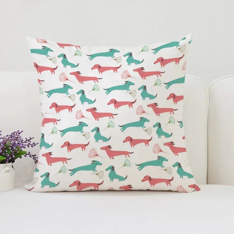 Pablo Picasso Wiener Dog Pillowcase for Modern Home Decor by Axyaa