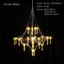 Axyaa Nordic Crystal Pendant Lamp for Chrome Decorative Lighting in Living & Dining Rooms